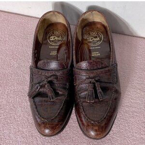 Vintage Dack Brown Antelope Leather Loafers Shoes 8.5
